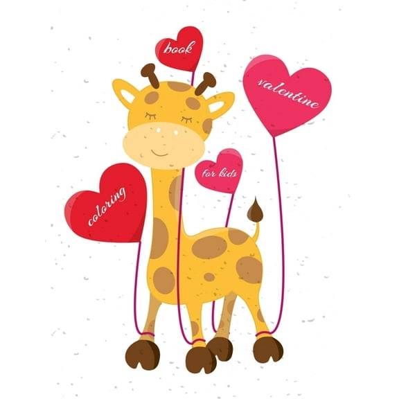 Valentine Coloring Book For Kids: A Fun Valentine's Day Animal Coloring book for kids 20 Big & Simple Images To Color, A, (Paperback)