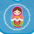 thumbnail image 4 of Inktastic Matryoshka Russian Cute Pink Nesting Doll Girls Baby Bib, 4 of 4