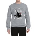 thumbnail image 2 of Wild Bobby Not Today Cupid Cute Funny Trash Panda Meme Valentine's Day Unisex Crewneck Sweatshirt, 2 of 6