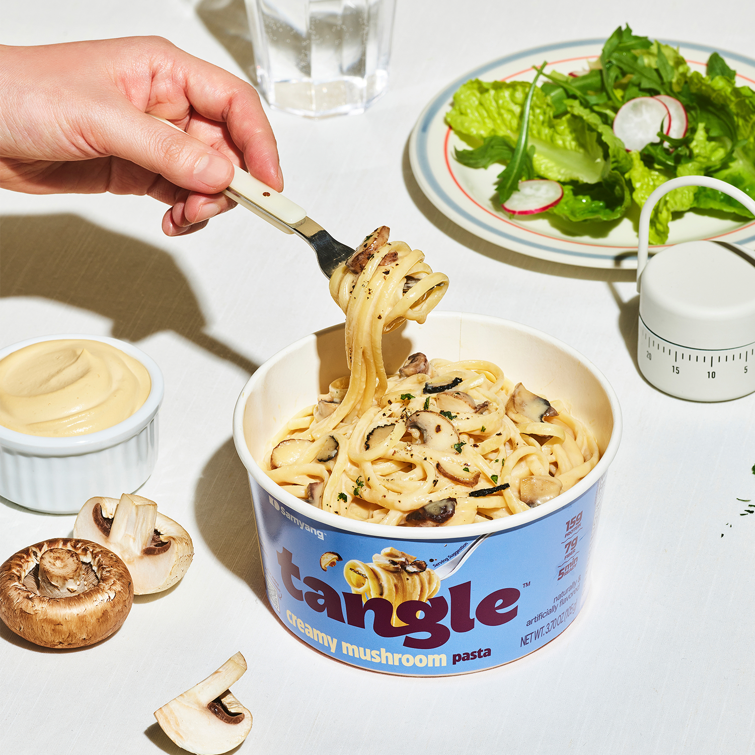 Samyang Tangle Creamy Mushroom Pasta Big Bowl