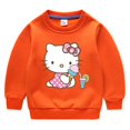 thumbnail image 3 of Hello kitty Otoño Invierno felpa engrosamiento niñas lindas estampado de dibujos animados estilo niños jersey de manga larga niños abrigo Casual Top, 3 of 5