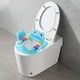thumbnail image 4 of Asiento de bebé portátil 2 en un Asistente para principiantes de educación temprana Universal para para viajes de Azul Hugo Asiento de entrenamiento para niños, 4 of 8