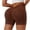 Coffee, variant on Women Workout Impact Shorts Scrunch Butt Lifting Gym Seamless Booty Biker Shorts High Waisted Tummy Control Gym Yoga Shorts Gray M