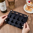 thumbnail image 3 of 1set 12 Hole Acrylic Shot Glass Holder Shot Glass Serving Tray for Bar Wine Shot Glasses Display 3 Rows Black Mini Wine Glasses Storage Organizer Rack for Party Pub Club Family Gathering, 3 of 7
