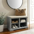 thumbnail image 2 of Bowery Hill Transitional Entryway Storage Bench in Gray Finish, 2 of 14