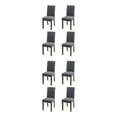 thumbnail image 2 of Wweixi 4pack/lot Stylish Chair Covers For Dining - Transform Dining Room With Ease Durable Cover For Dining Dark Grey 2Set, 2 of 6