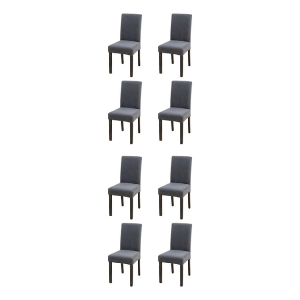 Funda para silla Matsuzay 4 piezas Gris oscuro