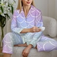 thumbnail image 6 of Sikiie Fish Scale1 Women's Long-Sleeve Shirt and Full-Length Bottom Pajama Set (s-xxl)-Medium, 6 of 7