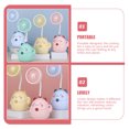 thumbnail image 2 of KAKOWELY Back to School Pink Portable Desk Fan with Pen Holder for ° Rotation Plastic Storage Box, 2 of 8