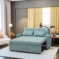 thumbnail image 2 of DeeHome Ultimate Comfort 2-Seater Sofa Bed with Pull-Out Feature, Luxe Velvet Upholstery, Storage Solutions, Built-in USB Ports, and an Adjustable Backrest, 2 of 7