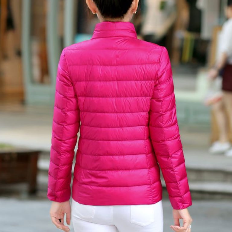 Women's Packable Puffer Jacket 2024 - Lightweight Hooded Winter Coat, Windproof Duck Down Insulated Outerwear
