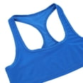 thumbnail image 7 of Fldy Men's Sleeveless Y Back Muscle Half Tank Top Vest Tee T-shirts Clubwear Stage Costume Crop Tops Blue XL, 7 of 7
