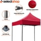 thumbnail image 5 of Carpa Toldo 2x2M Reforzado Plegable Impermeable Facil Armado Y Transporte para Jardín Casa Exterior Uso Rudo Acero Lona (Rojo), 5 of 8