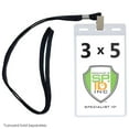 thumbnail image 4 of Bulk 100 Pack - Clear 3x5 Large Credential Badge Holder for Oversized 3 x 5 inch Credentials, Badges, Passes and Tickets  by Specialist ID, 4 of 4
