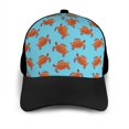 thumbnail image 3 of Naloa Turtle Adult adjustable Print Baseball Hat, Patchwork curved brim baseball capfor Men and Women, One Size, 3 of 5