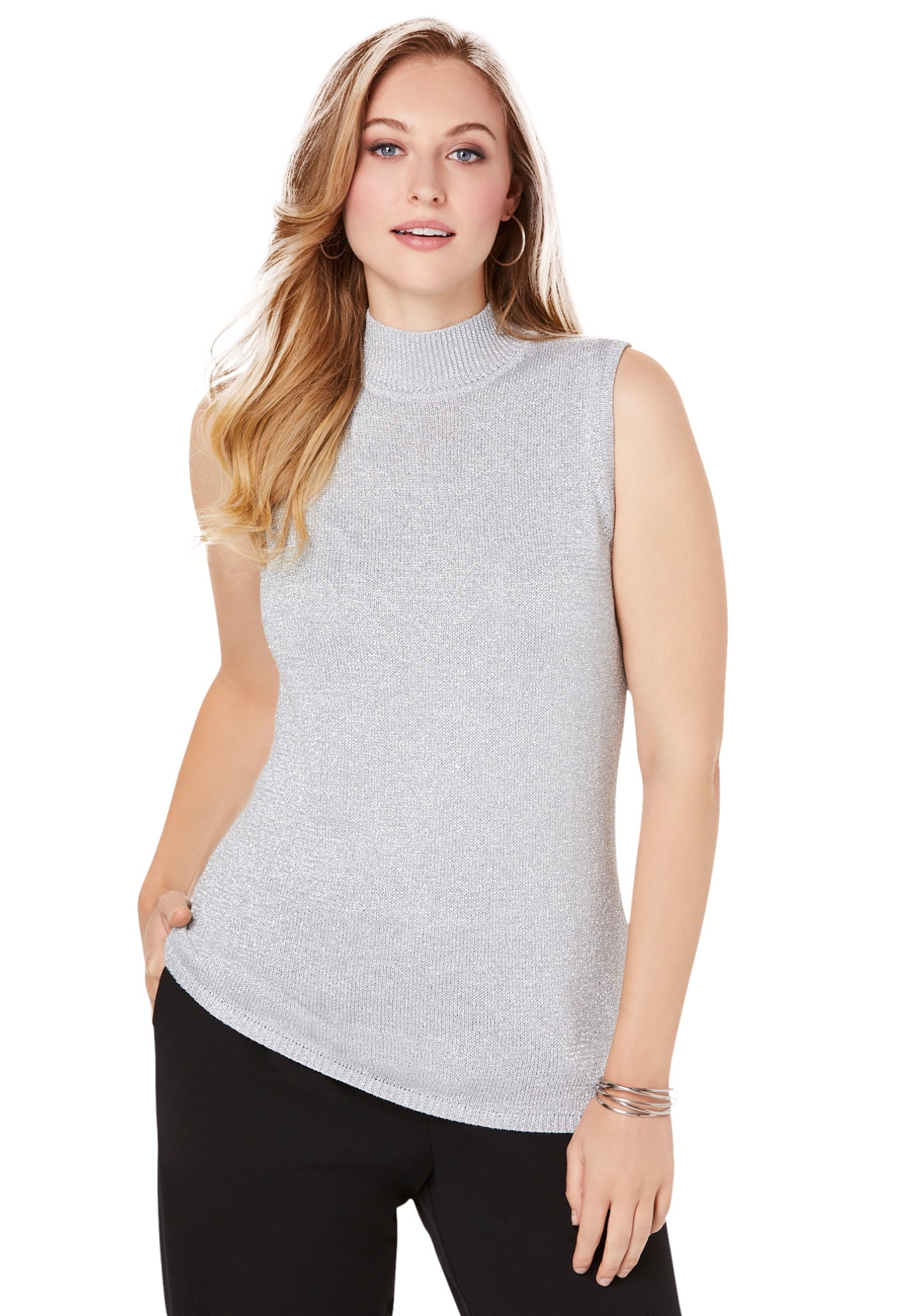 mock turtleneck sweaters plus size