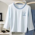 thumbnail image 4 of TOWED22 Baby Boy Pajamas Little Girls Pajamas Graphic Cotton 2 Piece Train Toddler Sleepwear Fall Winter Clothes Set 3 6 9 12 18 24 Months 2t 3t 4t 5t 6t 7t 8t 9t(Blue,7-8 Y), 4 of 5