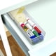 thumbnail image 2 of Bandeja de almacenamiento de cajones de plástico Glad – Contenedor organizador resistente para el hogar, cocina, baño, dormitorio, oficina | Pies antideslizantes, 13" x 3", transparentes, 2 of 5