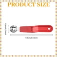 thumbnail image 3 of ZOURIH 3 Pcs tomato Corer tool Strawberry Huller Stem Remover,Handle with hole,Stainless Steel,Fruit Corer tool for tomato Strawberry,White, 3 of 8
