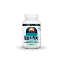 Source Naturals Ultra-Mag, 5 IN 1 -Bioavailable Magnesium, Maintains Muscle & Nerve Function* - 60 Vegan Tablets