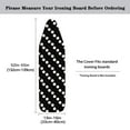 thumbnail image 5 of SEANATIVE Polka Dots Iron Board Covers with Padding Resist Scorching Thick Cover for Ironing Board, Black Stretchable Heat-Reflective Ironing Board Table Top Cover Protector Home Decor, 5 of 6