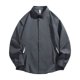 thumbnail image 1 of Ceisia Men's Oversized Drop-Shoulder Long Sleeve Shirts - Solid Color Casual Shirt Jacket Gray XXXL Gifts, 1 of 8