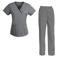 thumbnail image 1 of Women's Scrubs Set Scrub Top and Pants Scrubs Set, 1 of 3