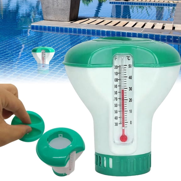 1Pc Clearance Under $3 Pool Chlorine Floater Pool Chlorine Dispenser Plastic For Pool Distributing Chlorine With Floater Automatic Green