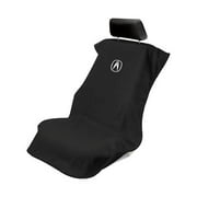 Seat Armour Universal Black Towel Front Seat Cover for Acura SA100ACUB
