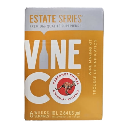 VineCo Estate Series Australian Cabernet Shiraz Wine Making Ingredient Kit