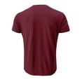 thumbnail image 4 of CONZONE Men's T-Shirts Short Sleeve T Shirts for Men Casual Crew Neck Letter Graphic Y2K Lightweight Tees Soft Cozy Half Buttons Tops, 4 of 5