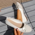 thumbnail image 2 of YHAJDS Ballet Flats for Women Solid Color Bow Vintage Slip On Round Toe Soft Sole Loafer Office Flat Shoes, 2 of 10