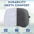 thumbnail image 2 of Almohada de camping Hikenture, ultraligera, inflable, portátil, gris, 2 of 6
