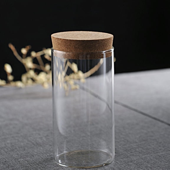 DRAFIDEEP Airtight Glass Jar with Lid, 1 Piece High Borosilicate Storage Container for Home Organization and Kitchen Use