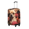 thumbnail image 2 of Picia Vintage Red Flower Chihuahua Luggage Protector Cover Thicken Suitcase Protector Cover Fit 18-32 Inch Luggage-X-Large, 2 of 9