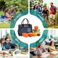 thumbnail image 6 of FORMRS Insulated Lunch Bag for Work School Unisex Large Capacity Cooler with Shoulder Strap, Blue Fireworks Pattern, 6 of 6
