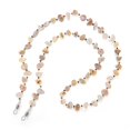 thumbnail image 3 of Handmade Glass Beads Eyeglasses Glasses Chain Beaded Accessories - Beige, 3 of 4