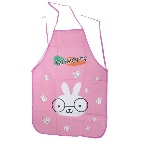 

Women Cute Cartoon Waterproof Apron Cooking Bib Aprons（Bunny）