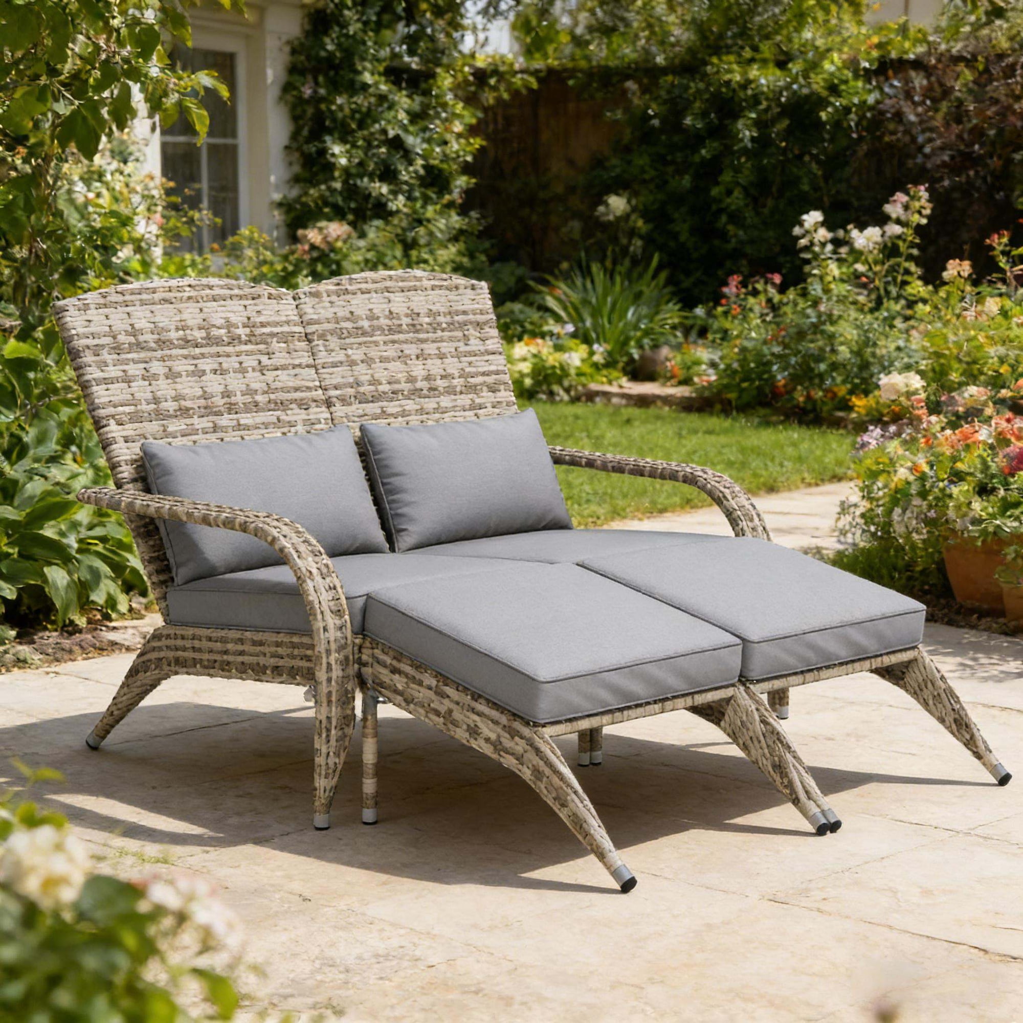 outdoor high-back chair garden wicker product