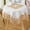 S, variant on WCHUANG Embroidered Tablecloth Lace Square Tablecloth, Small Table Cloth, Bedside Table Cover Nightstand Tabletop Decoration