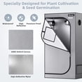 thumbnail image 4 of Costway 36''x20''x63'' Mylar Hydroponic Grow Tent w/Observation Window & Floor Tray Gray, 4 of 9