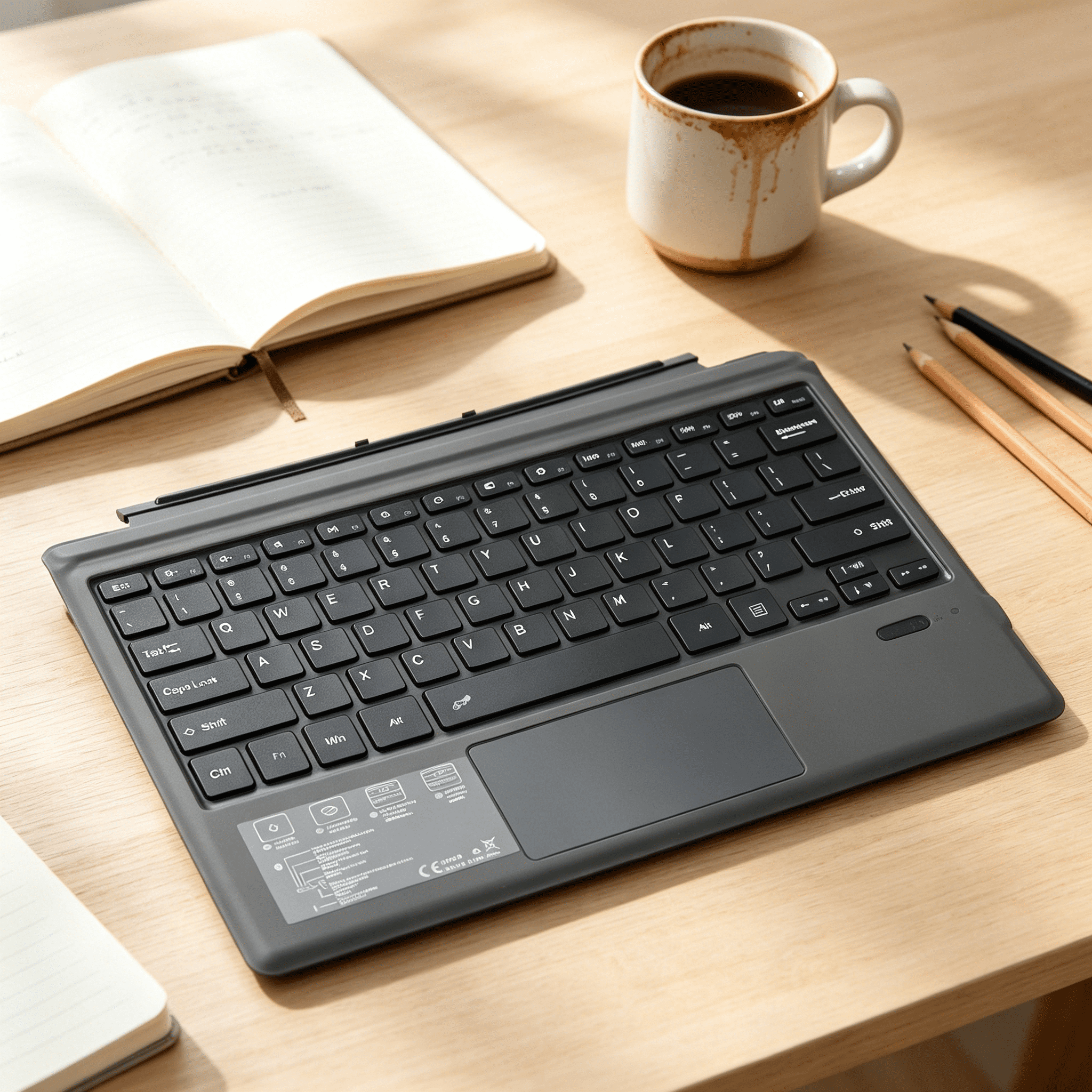 GJX 2026 New Bluetooth Wireless Magnetic Absorption Slim Keyboard for Tablet Pc for Office,Home,Travel,Study