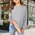 thumbnail image 5 of UACY Boys Girls Fleece Lined Sweatshirt Kids Crewneck Warm Sherpa Pullover Sweater Sweatshirts Fall Winter Clothes (Light Ashy, 7-8 Years), 5 of 7