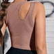 thumbnail image 4 of Moda para mujer Temperamento Sin mangas Cuello redondo Color sólido VestPullover Top Fridja  gh4151, 4 of 9