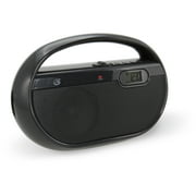 GPX R602B AM/FM Portable Clock Radio, Black