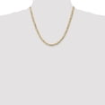 thumbnail image 2 of Diamond2Deal 14K Yellow Gold 4.5mm Concave Open Figaro Chain Necklace for Women 20", 2 of 6