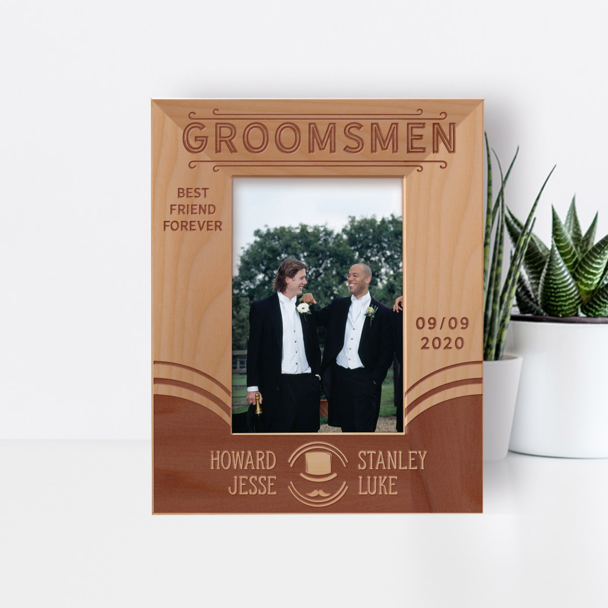 Friend Mdf Frame Best Friend Forever Personalized Wooden Frame 3 1/2