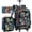 Dinosaur Black, variant on 3Pcs Rolling Backpack Set for Men Boys, 21 Inch Wheeled Travel Backpack with Wheels, Roller Bookbag for Adults Teens College, Red