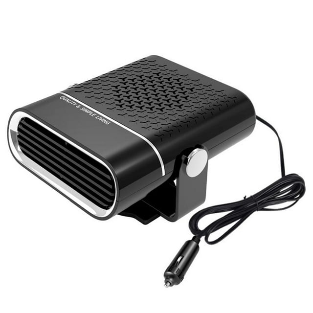 Portable 24V 260W Car Heater & Cooling Fan, Fast Heating Defroster Defogger Demister, 360° Rotation Auto Plug-in Cigarette Lighter for Truck Van RV, 1 Piece