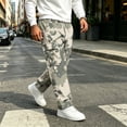thumbnail image 2 of UDAUDU Cargo Sweatpants for Men Camo Hiking Loose Fit Stretch Drawstring Trousers Outdoor Workout Trendy Sweatpants with Pockets Army Green 2XL, 2 of 6
